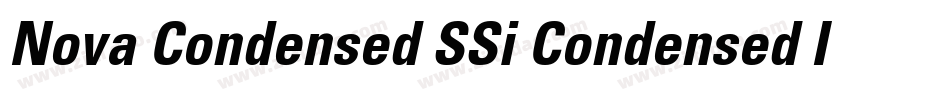 Nova Condensed SSi Condensed Italic字体转换